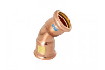 WATERGAS COPPER PRESS - 45DEG BEND - 15MM