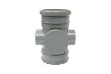 FLOPLAST RING-SEAL ACCESS PIPE(SKT/SVNT);4\"/110MM SOIL GREY