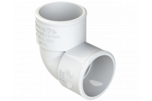 POLYPIPE S2000 32MM MUPVC 90DEG KNUCKLE - WHITE