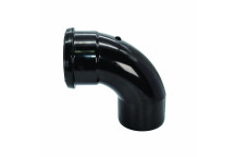 FLOPLAST RING-SEAL S/S BEND 92.5;4\"/110 SOIL BLACK