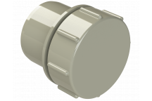 POLYPIPE S2000 40MM MUPVC SCREWED ACCESS PLUG - SOLV GREY