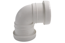 E.Tupling Push-Fit Waste 40mm 90° Knuckle Bend White