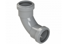 PUSHFIT SWEPT BEND 91.25DEG; 40MM GREY