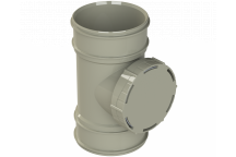 S2000 SHORT ACCESS PIPE; 4\"/110MM S.GREY