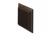 DOMUS 150MM ROUND LOUVERED GRILLE - BROWN
