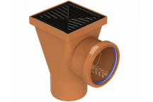 DRAIN BACK INLET SQUARE HOPPER; 4\"/110MM