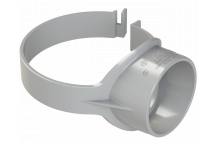 POLYPIPE RING-SEAL STRAPBOSS(OPEN);SIDEFIX 4\"/110 GY