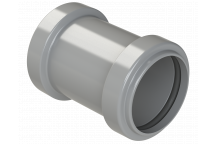 PUSHFIT STRAIGHT COUPLING; 40MM GREY