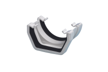 E.TUPLING SQUARE-ROUND GUTTER ADAPTOR - WHITE