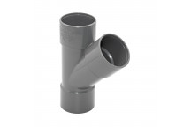FLOPLAST S/WELD JUNCTION 45 DEG OBTUSE OFFSET; 40MM GREY