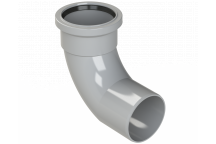 POLYPIPE RING-SEAL BEND (1XSCKT);3\"/82MM 92.5DEG GRY
