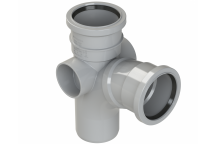 POLYPIPE RING-SEAL SINGLE BRANCH;3\"/82MM 92.5D EQ GY