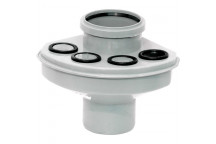 E.TUPLING 4\" SOIL MANIFOLD -  WHITE