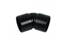 E.TUPLING SOLVENT WASTE 45DEG BEND - 50MM - BLACK