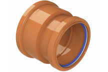 DRAIN SUPER CLAY PIPE ADAPTOR; 4\"/110MM