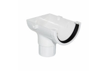 FLOPLAST MINIFLO STOPEND OUTLET WHITE