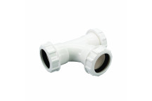 FLO UNI EQUAL TEE 91.25 DEG; 40MM WHT