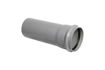 FLOPLAST RING-SEAL S/S SOIL PIPE;4\"/110MM 4M GREY