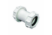 FLO UNI STRAIGHT CONNECTOR; 32MM WHT