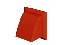 DOMUS 150MM WALL COWL ROUND TERRACOTTA