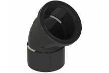 POLYPIPE RING-SEAL OFFSET BEND; 3\"/82MM135 DEG BLACK