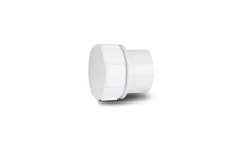 POLYPIPE S2000 50MM MUPVC SCREWED ACCESS PLUG - WHITE