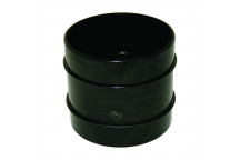 FLOPLAST SOLVENT SOIL110 D/S PIPE COUPLER;BLACK
