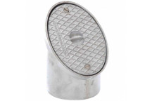 DRAIN 45DEG RODDING EYE TERMINAL;4\"/110