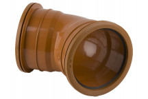 160MM X 45° DOUBLE SOCKET BEND