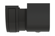 RW FITTS PLASTIC-METAL GUTT ADAPTOR;BLCK