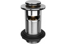 CHROME CLICK CLACK SLOTTED BASIN WASTE