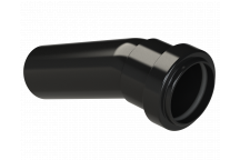 PUSHFIT SOIL BOSS BEND 157.5D;32MM BLACK