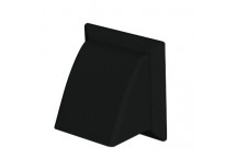 DOMUS 100MM COWL/DAMPER ROUND - BLACK