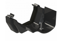 RW FITTS PLASTIC-METAL GUTT ADAPTOR;BLCK