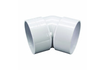 FLOPLAST S/WELD OBTUSE BEND 45 DEG OBTUSE OFFSET; 50MM WHITE