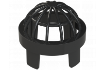 UNIV VENT TERMINAL; 3\"/82MM BLACK