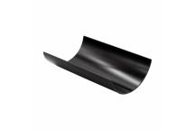 E.TUPLING 112MM HALF-ROUND GUTTER - 4M - BLACK