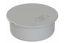 POLYPIPE RING-SEAL SOCKET STOP END PLUG; 4\"/110MM GREY