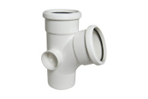 FLOPLAST RING-SEAL BRANCH 112.5 DEG;4\"/110MM SOIL WHITE