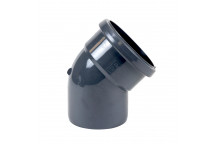 FLOPLAST RING-SEAL S/S BEND 135D;4\"/110MM SOIL ANTHRACITE GREY AG