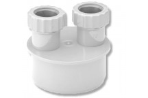 E.TUPLING 32MM SINGLE WASTE ADAPTOR - WHITE