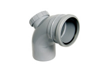 FLOPLAST RING-SEAL ACCESS BND 92.5 DEG;4\"/110MM GREY