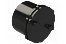 PUSHFIT SCREWED ACCESS STOP END PLUG; 40MM BLACK