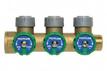 POLYPLUMB BRASS SINGLESIDED MANIF VALVED