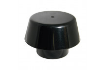 E.TUPLING 4\" SOIL EXTRACT COWL (MUSHROOM) - BLACK