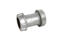 FLO UNI STRAIGHT COUPLING; 32MM CHROME
