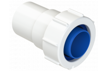 UNIV CONNECTOR TO SOLV SCKT ABS;32MM WHI