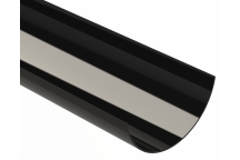 RWHR150 HALF ROUND GUTTER; 4M BLACK