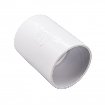 FLOPLAST S/WELD STRAIGHT COUPLING; 40MM WHITE
