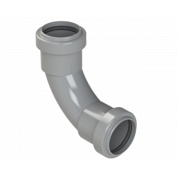 PUSHFIT SWEPT BEND 91.25DEG; 32MM GREY